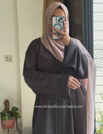 Dark Brown - Basic Texture Abaya