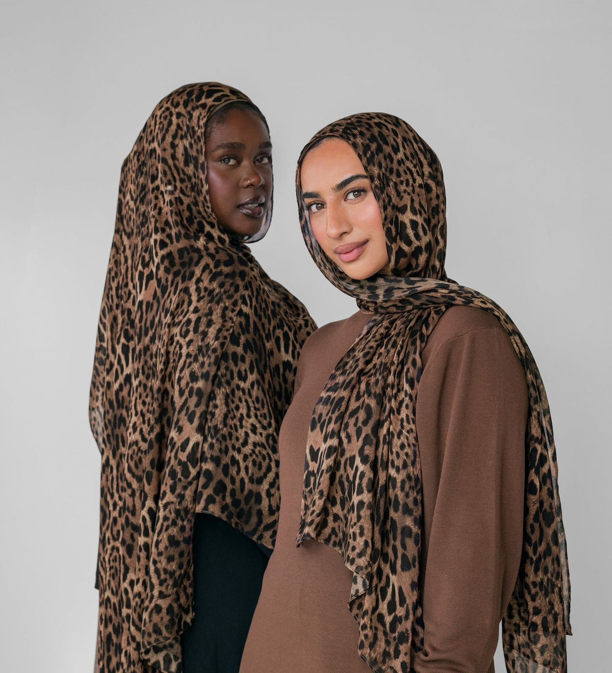 Leopard premium modal hijab