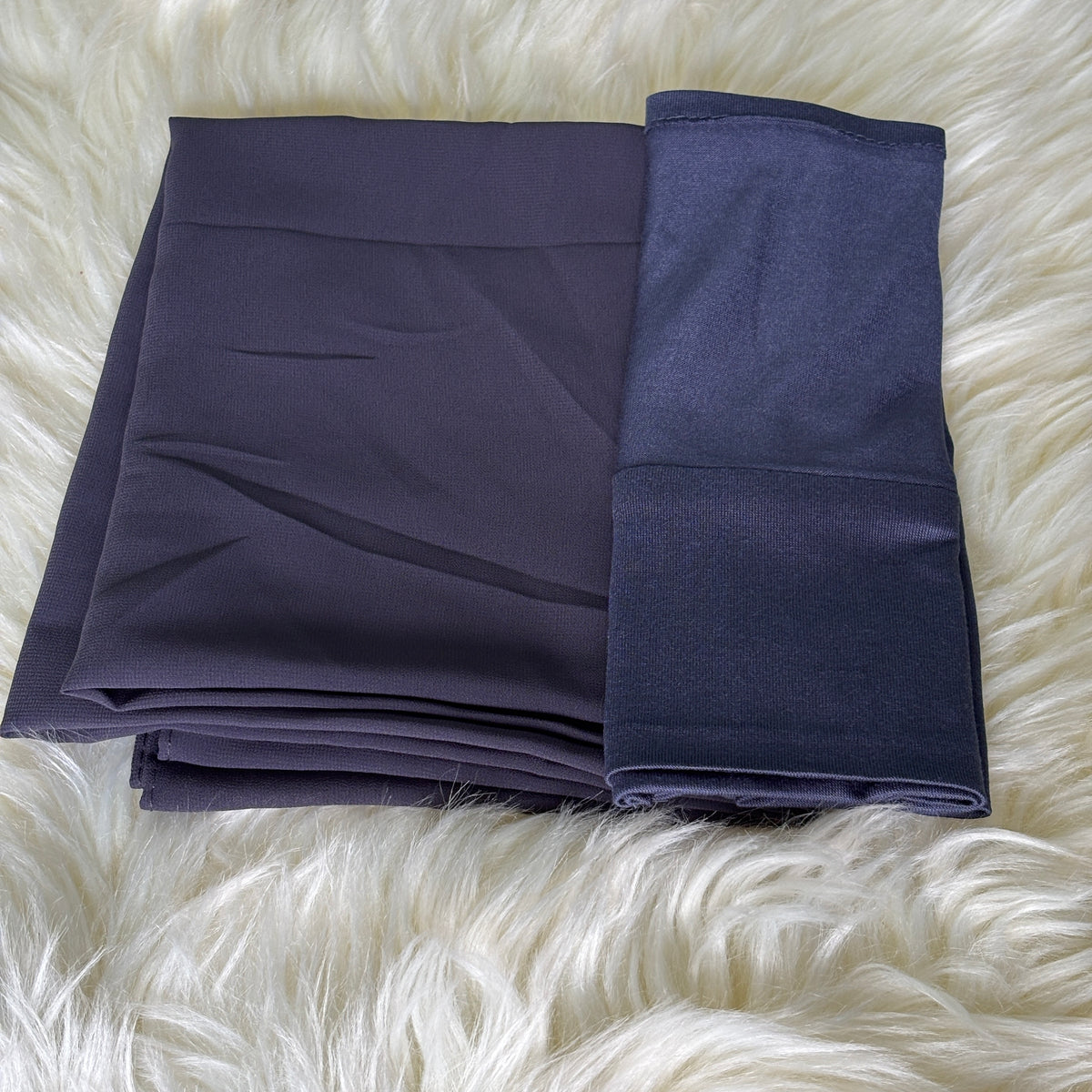 Dark Grey- Hijab & Cap set
