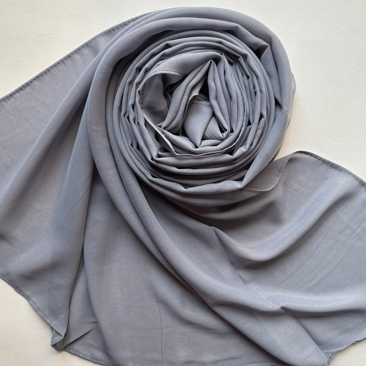 Chiffon Shimmer Hijab - Dark Grey