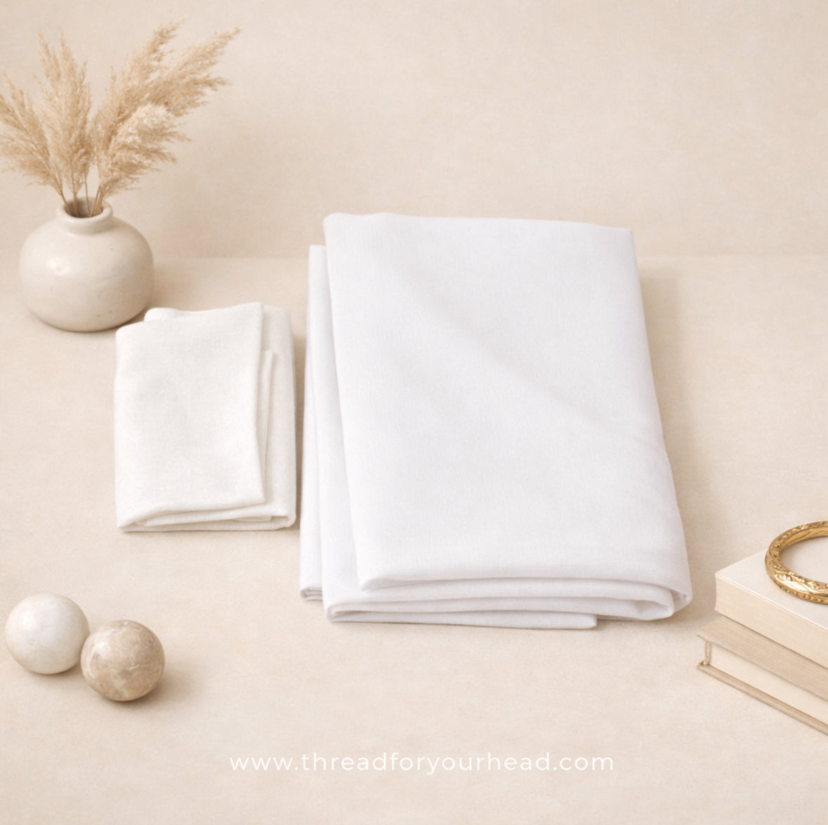 White - Hijab & Cap set