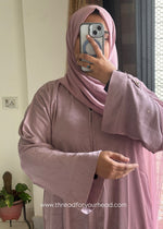 Mauve Pink - Basic Texture Abaya