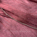 Coral-Diamond Organza shimmer hijab