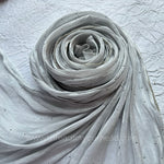 Silver -Diamond Organza shimmer hijab