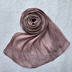Deep Mauve -Diamond Organza shimmer hijab