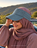 Umrah Visor Cap - Grey