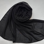 Chiffon Shimmer Hijab - Black