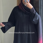 Black - Basic Texture Abaya