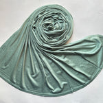 Premium Jersey Hijab - Persian Green