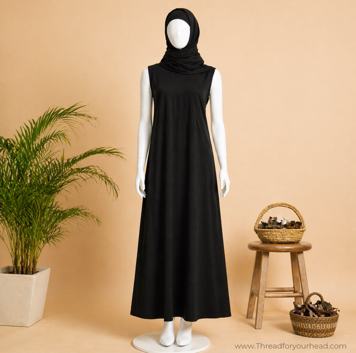 Abaya Inner - Black