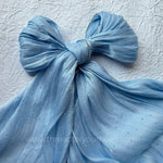 Sky blue -Diamond Organza shimmer hijab