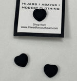 Hijab Magnet- heart black