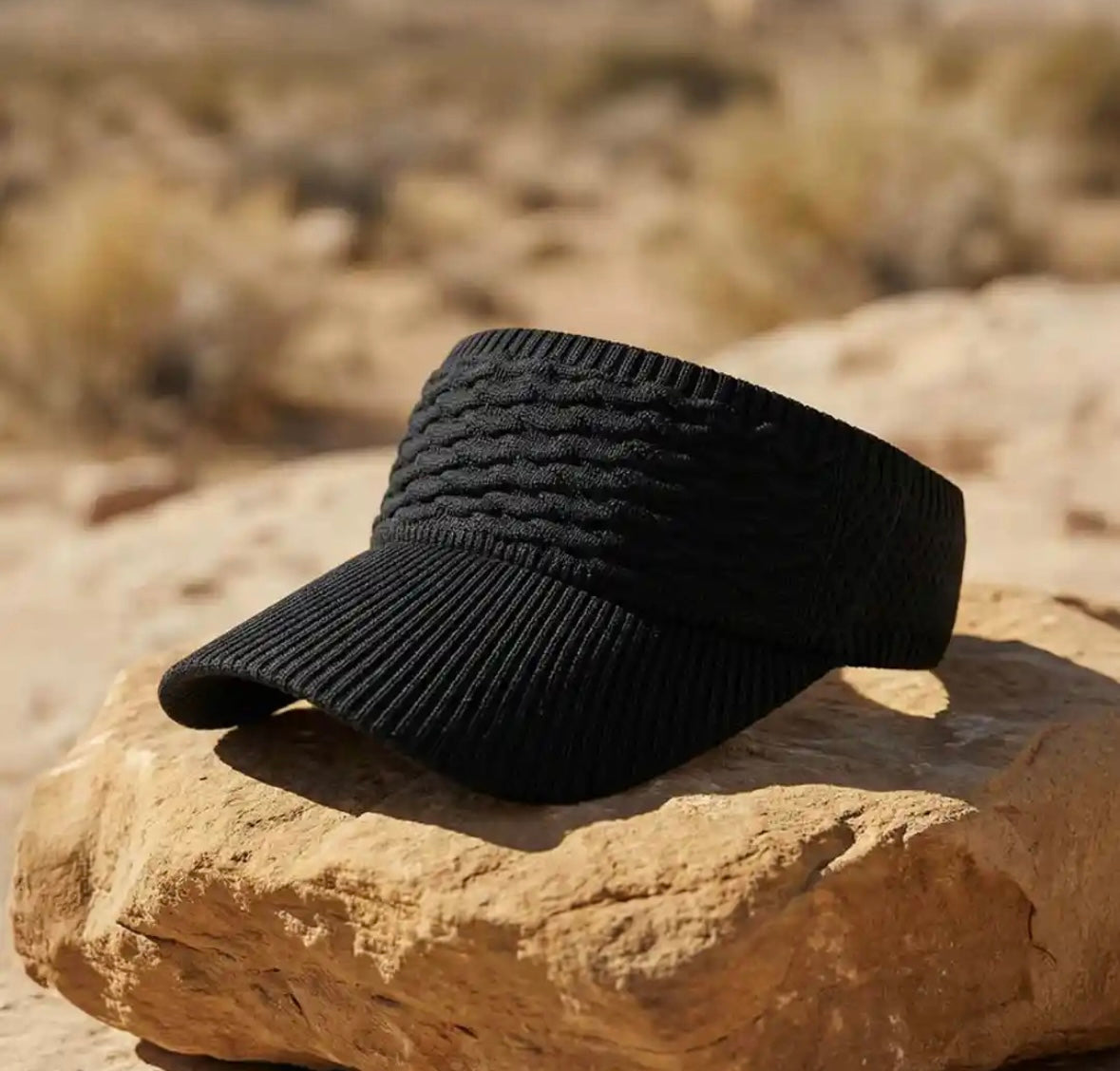 Umrah Visor Cap - Black