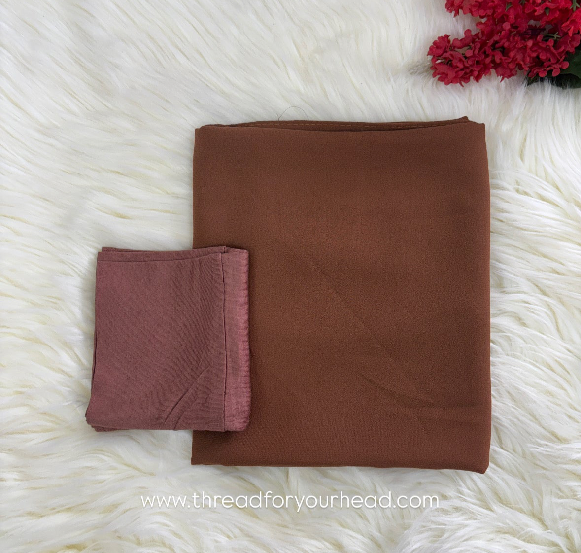 Caramel- Hijab & Cap set