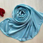 Aqua -Crochet Muna satin