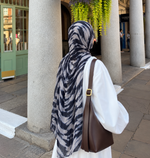 Black Leppi premium modal hijab