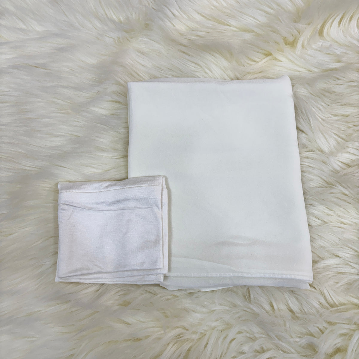 Offwhite - Hijab & Cap set