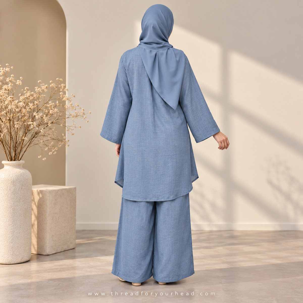 Sky Blue - Modest Co-ord Set