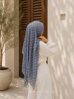 Blue eclipse premium modal hijab