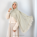 Lace Modal Hijab - Pista