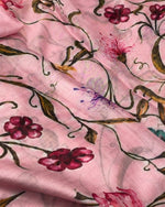 Baby Pink Floral premium modal hijab