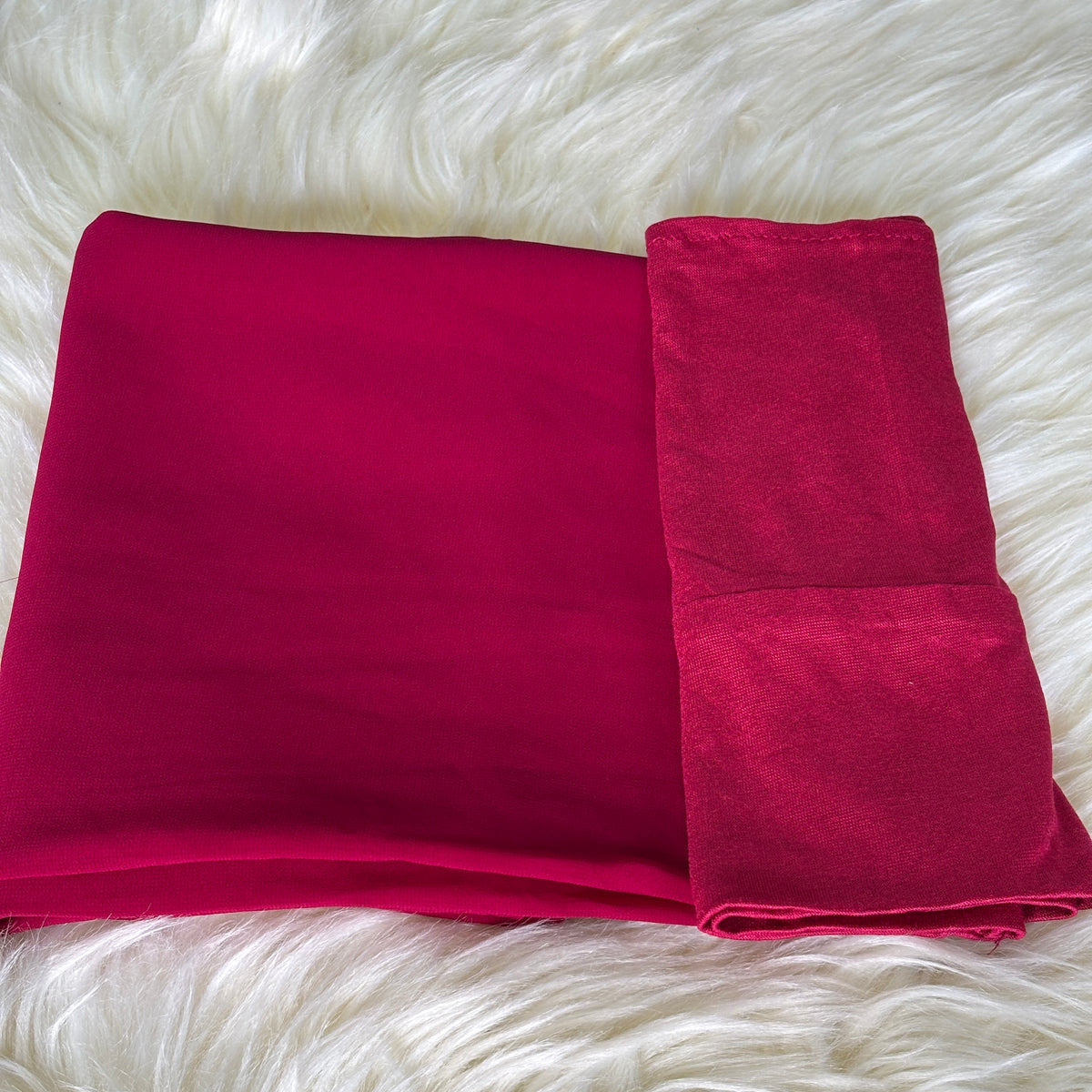 Red- Hijab & Cap set