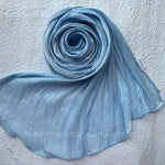 Sky blue -Diamond Organza shimmer hijab