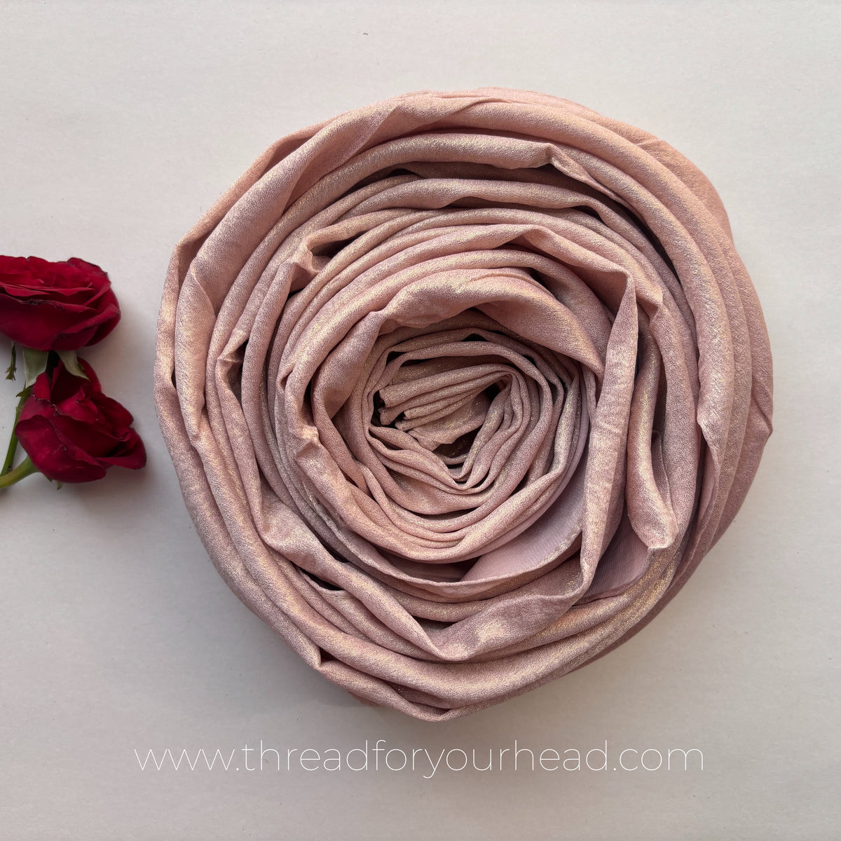Pink -Satin Shimmer Hijab