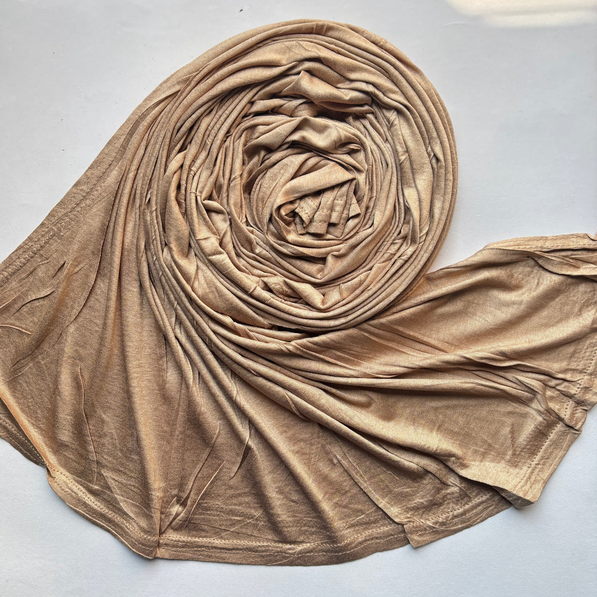 Premium Jersey Hijab - Dark Nude