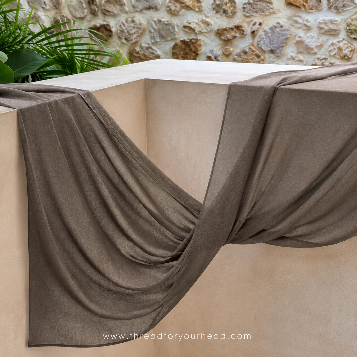 Basic Modal Hijab - Stone Grey