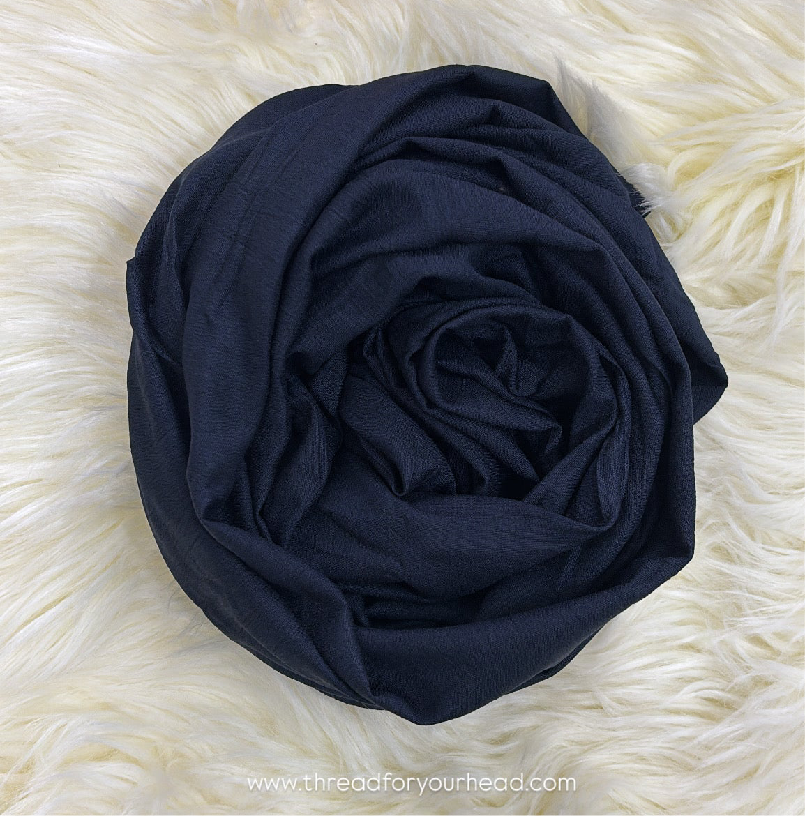 Navy- Modal cotton hijab