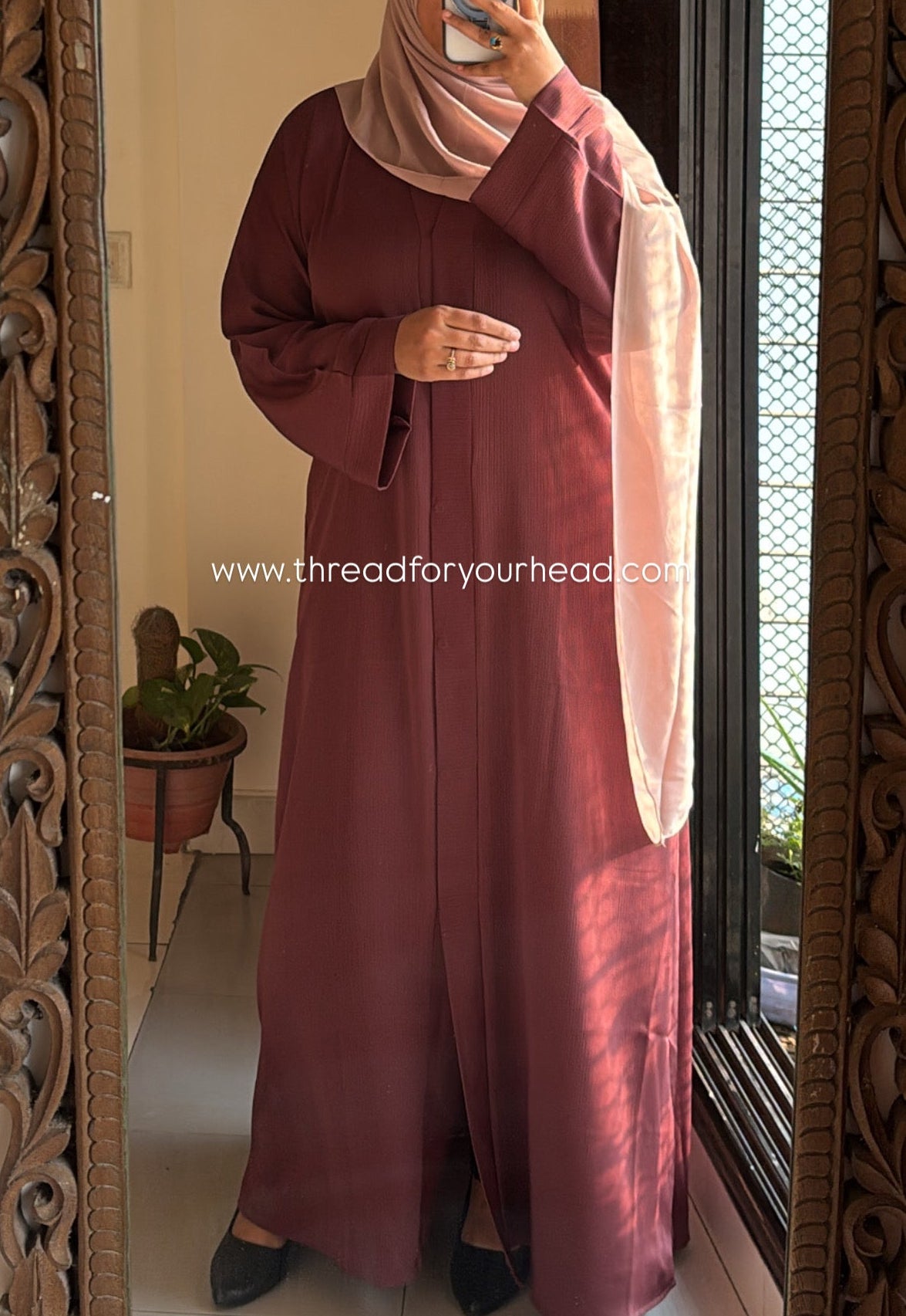 Deep Mauve - Basic Esra Abaya
