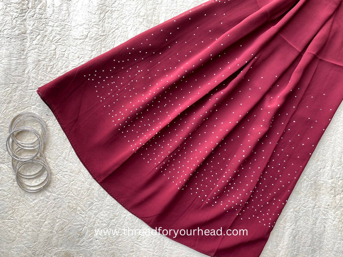 MAROON - RHINESTONE