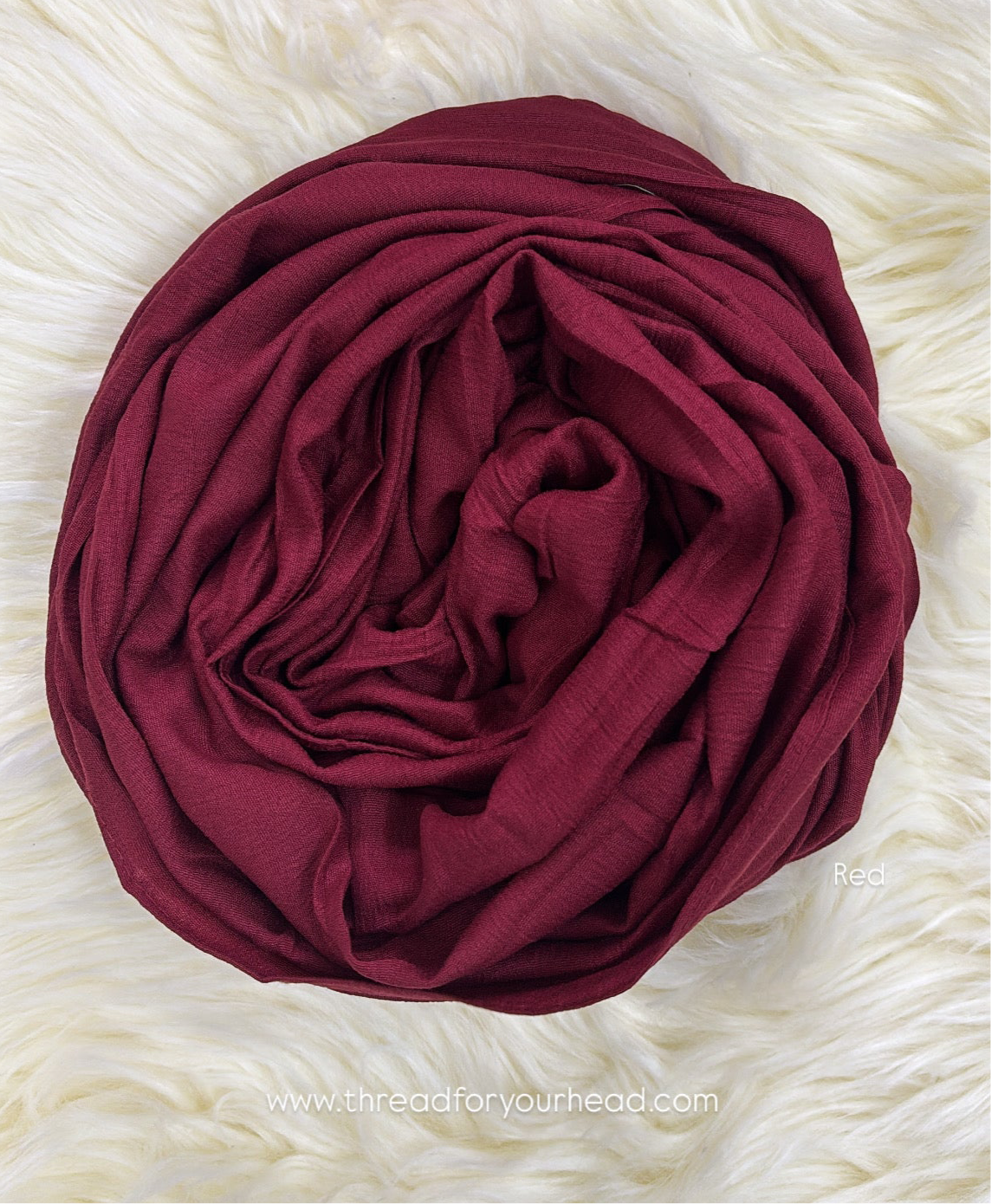 Red - Modal cotton hijab