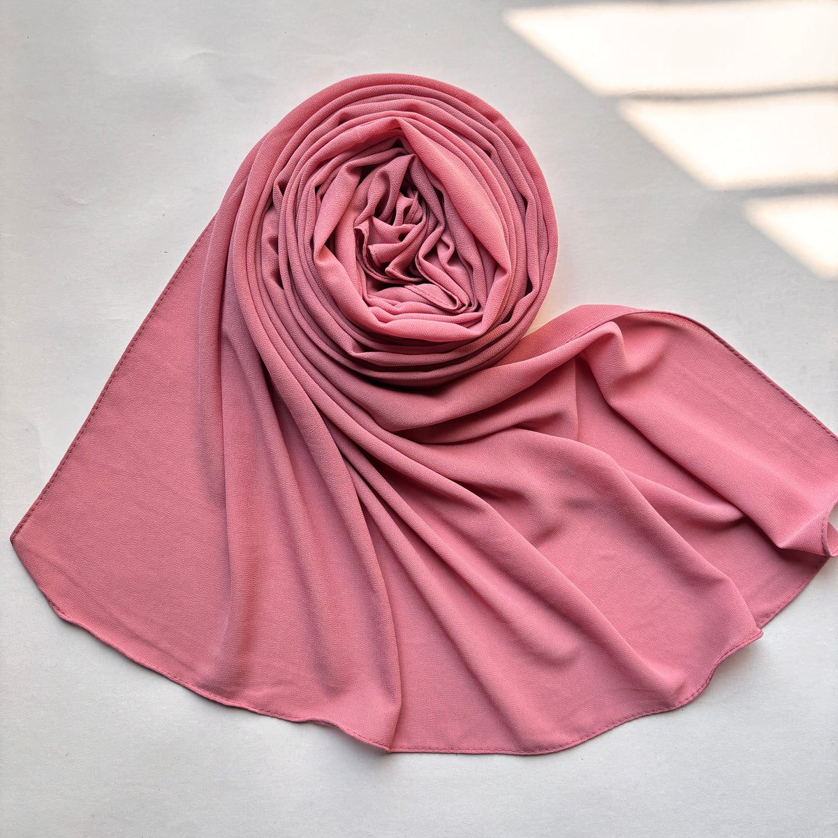 Malaysian Georgette - Coral Pink