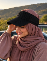 Umrah Visor Cap - Black