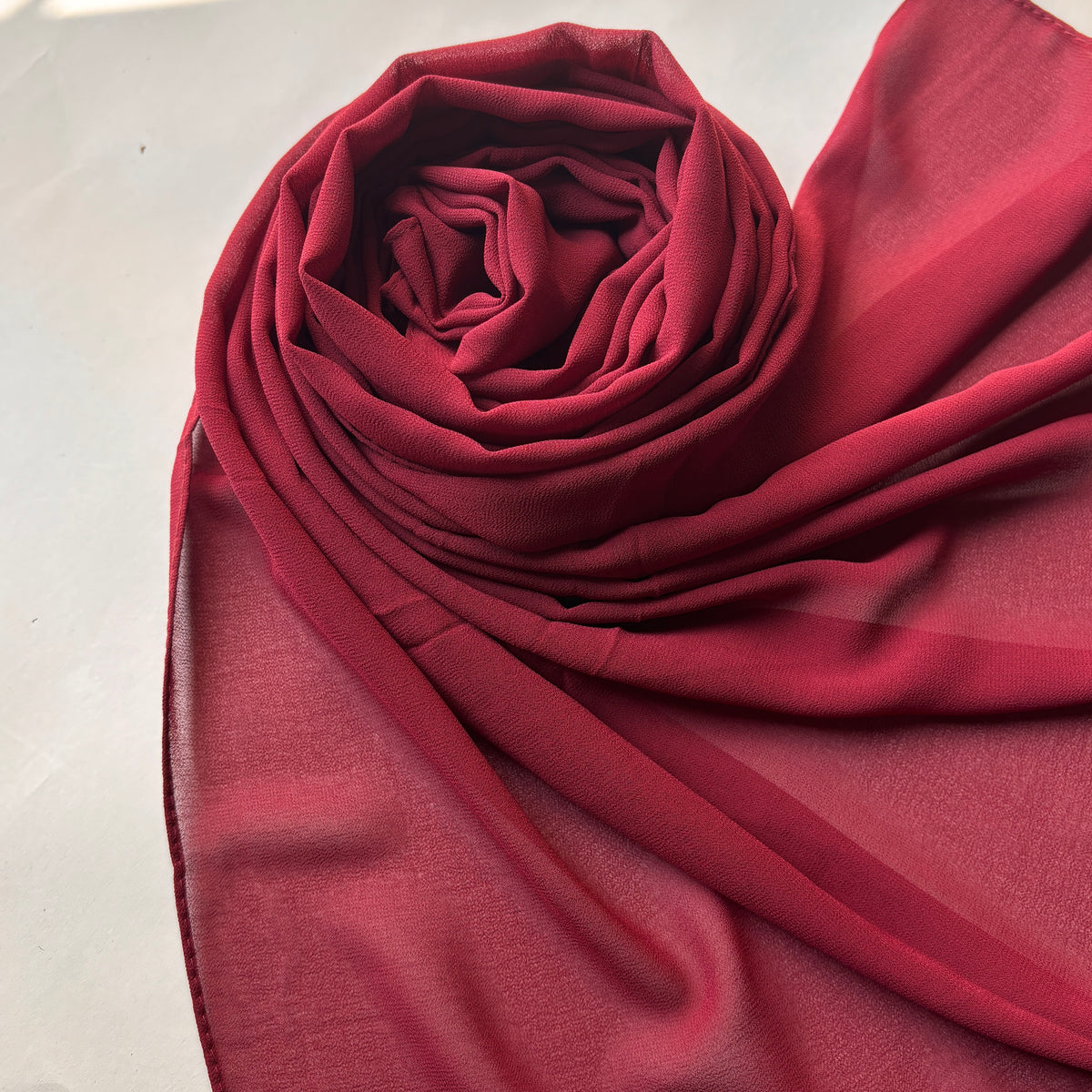 Malaysian Georgette - Deep Red