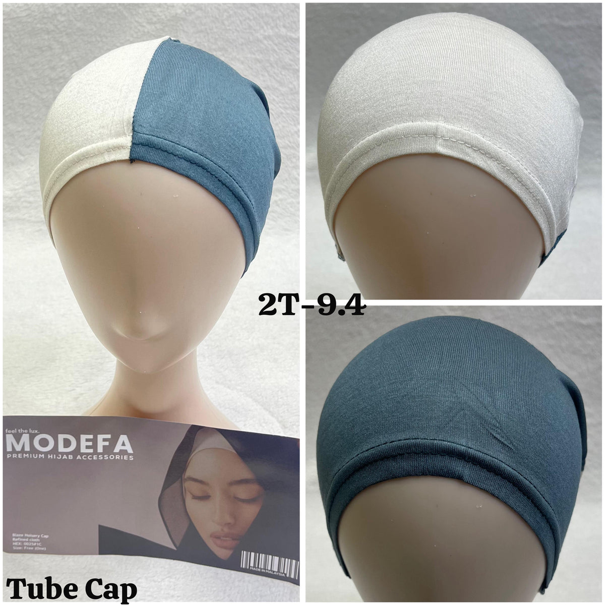 Offwhite and Medium Grey - 2 in 1 Tube cap