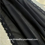 black- Lace Georgette hijab