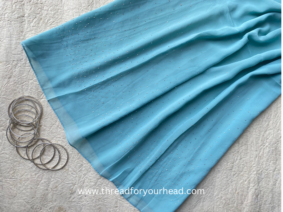 SKY BLUE - RHINESTONE