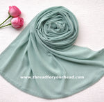 Persian Blue - Crochet Georgette hijab