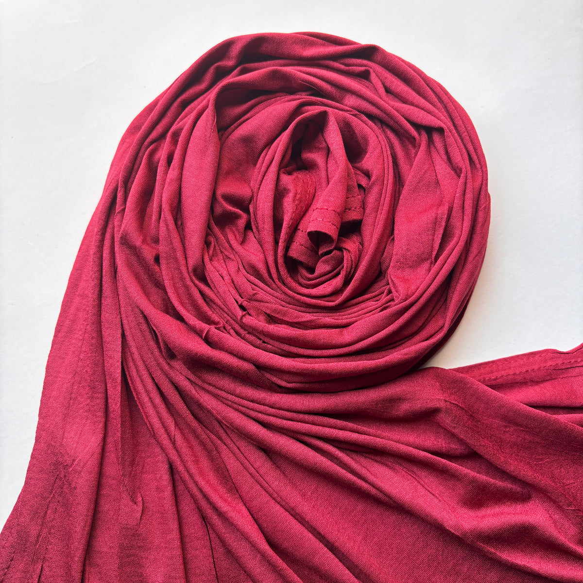 Premium Jersey Hijab - Red