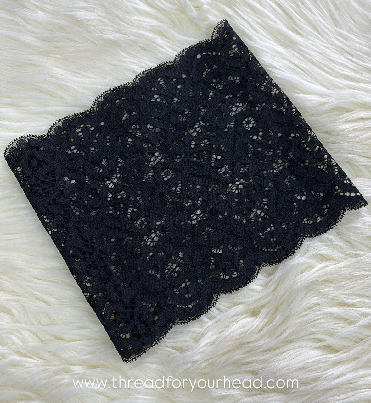 Black -Lace tube cap
