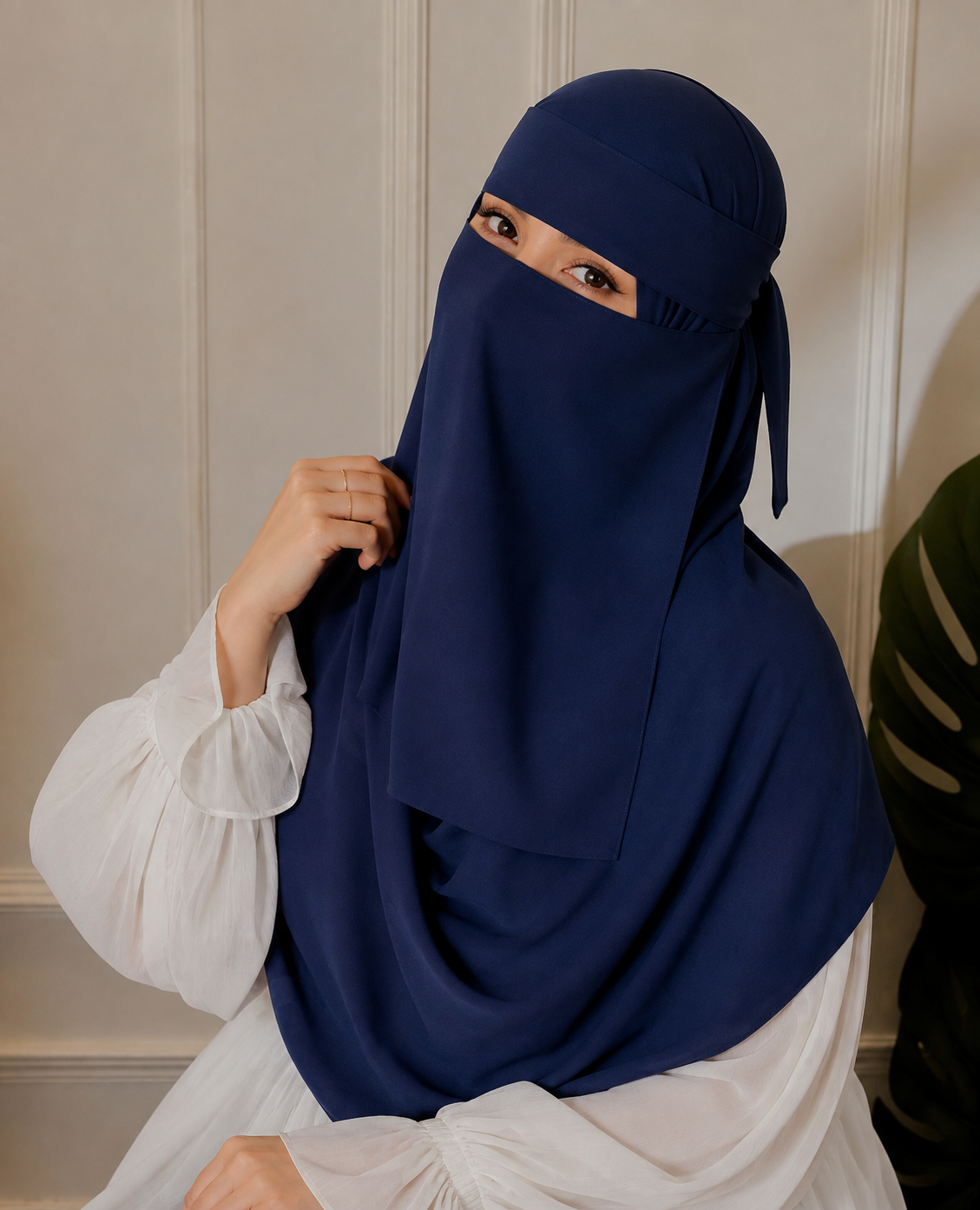 Hijab and Naqab set - Navy