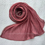 Coral-Diamond Organza shimmer hijab