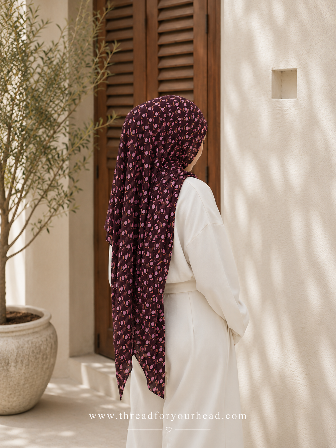 Moon Flower eclipse premium modal hijab