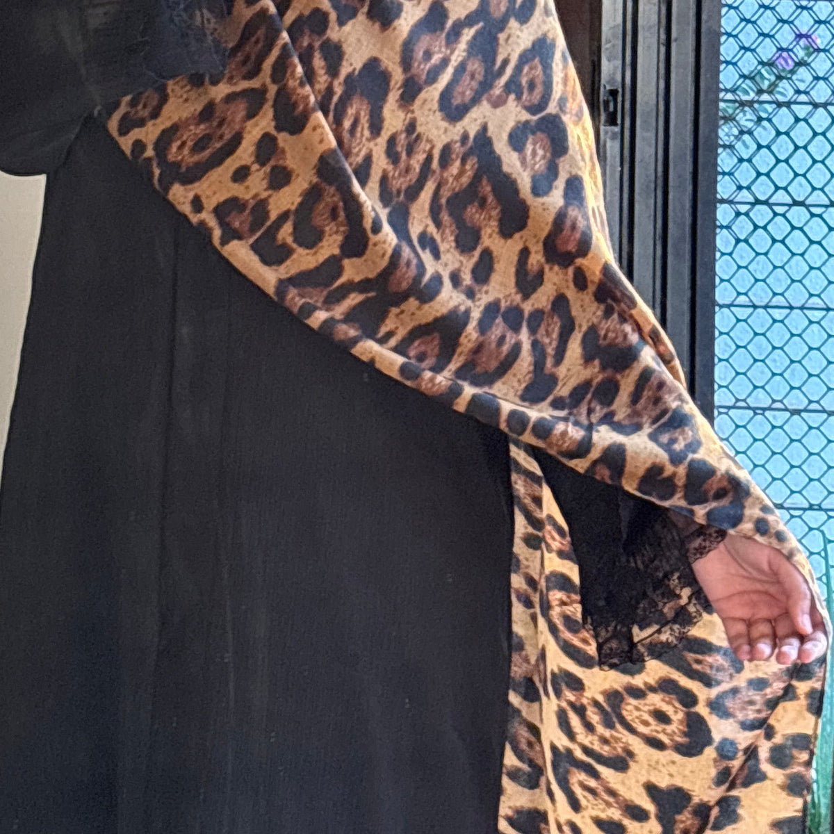Leopard Modal Hijab - Desert Sand