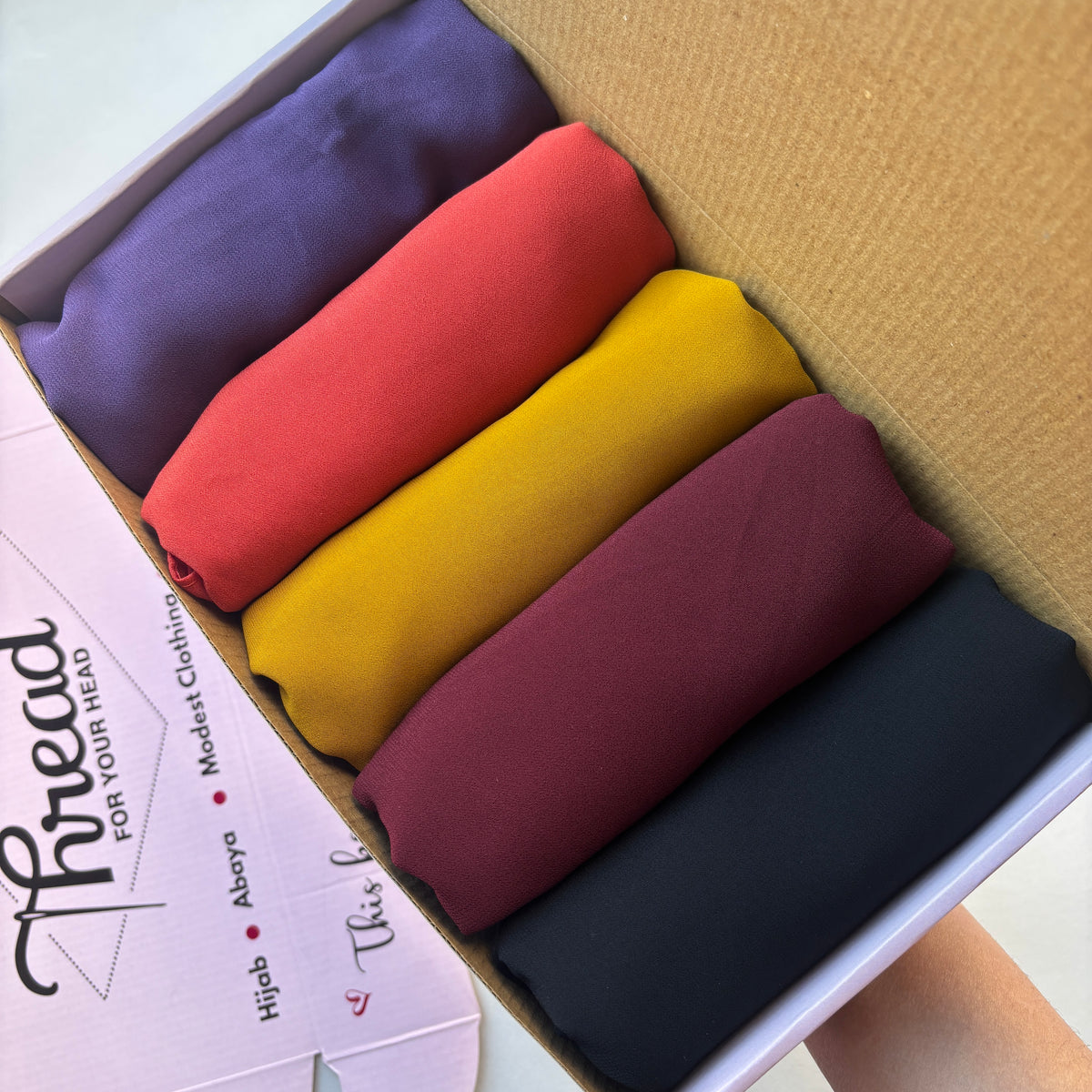Layla - Hijab box ( Premium Georgette Hijab )