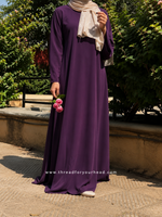 Violet basic abaya