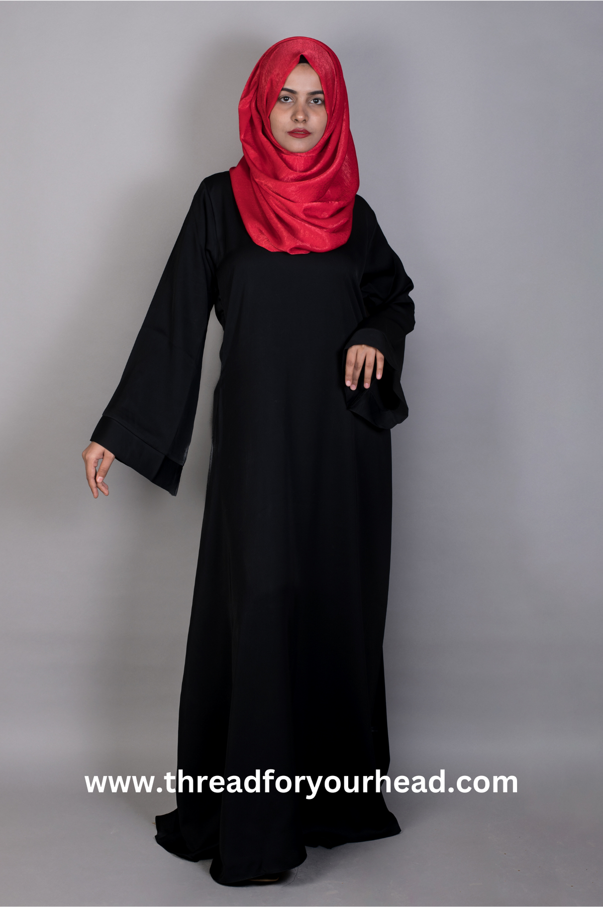 black basic abaya